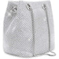 Women's Sliver Bucket Shining Shoulder Bag Rhinestones