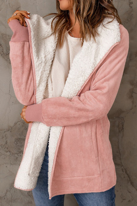 PanacheProse Open Front Long Sleeve Sherpa Jacket