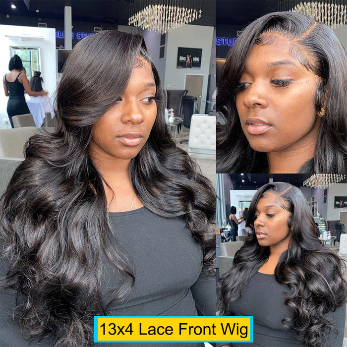 Premium 360 Full Lace Body Wave Human Hair Wig  Natural & 1B Color, 8"-28" Length