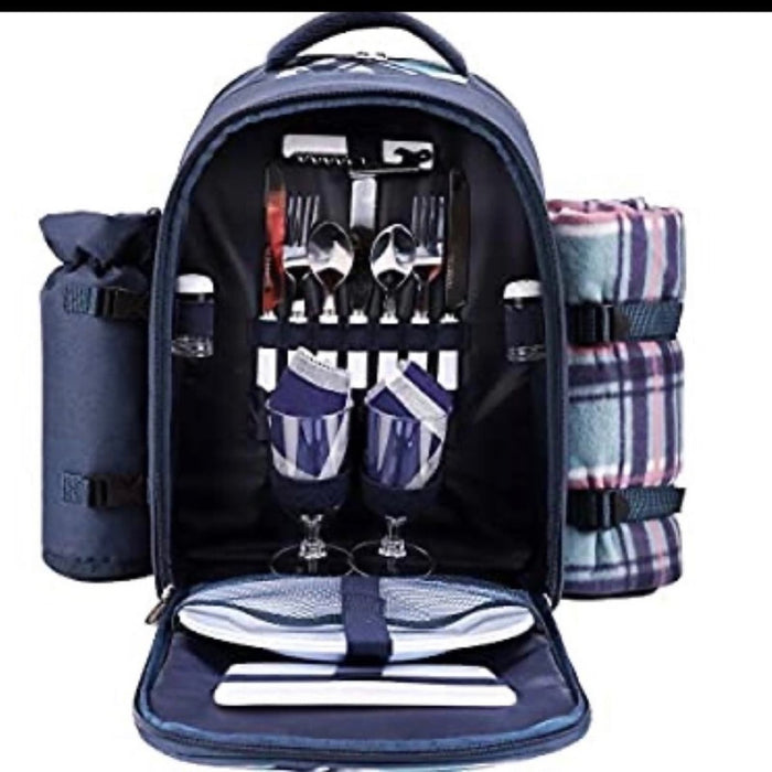 Apollo walker Picnic Backpack Bag for 2 Person with Cooler Compartment