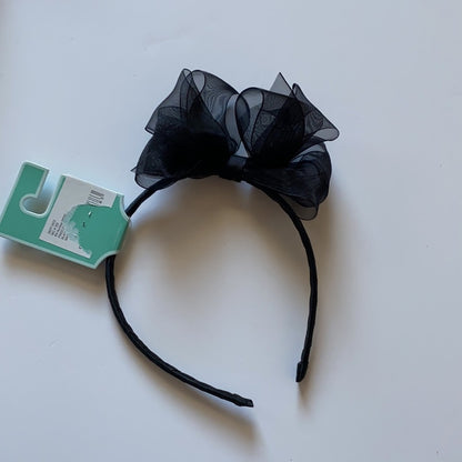 Copper Key Girl’s   Organza Bow Black Headband(Copper Key)