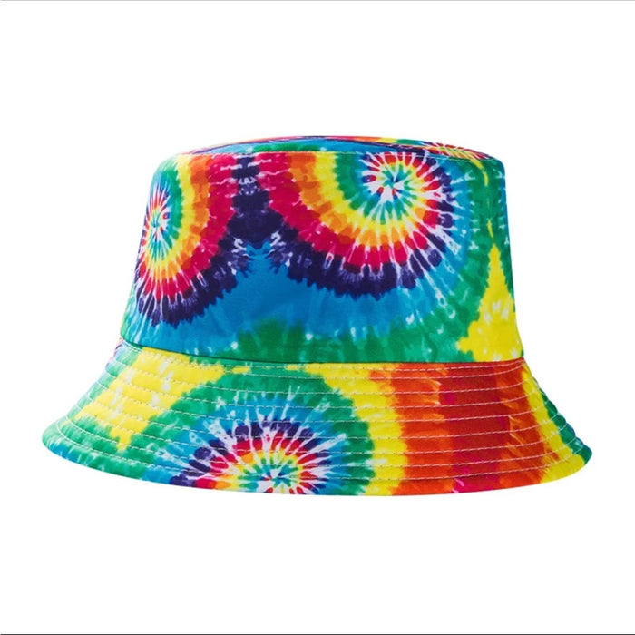 NEW!Tie Dye Print Women’s  Supper Cute  Bucket Double Sided Hats