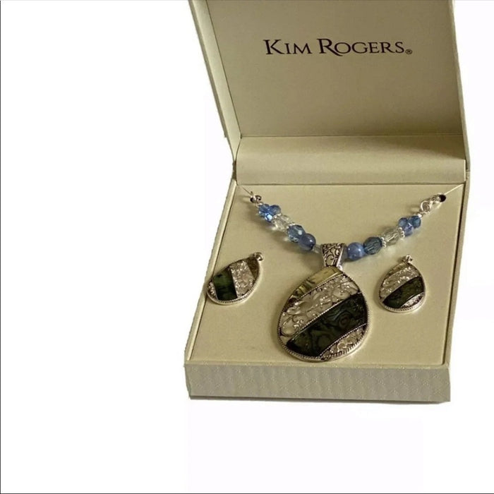 Panacheprose Kim Rogers Women’s Necklace and Earrings Set.