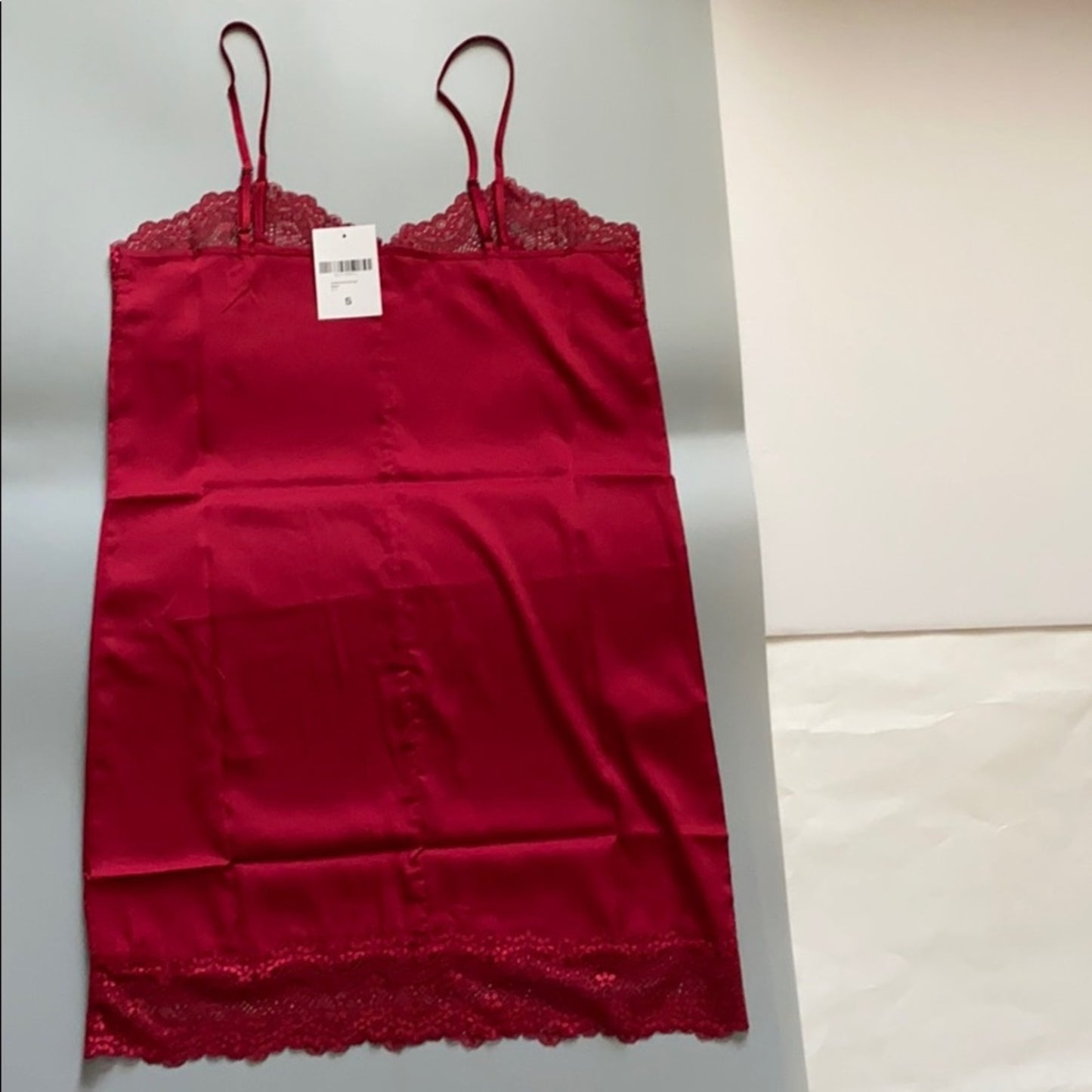 Forever 21 Size S Women’s Red  Lace Trim Slip Nightdress