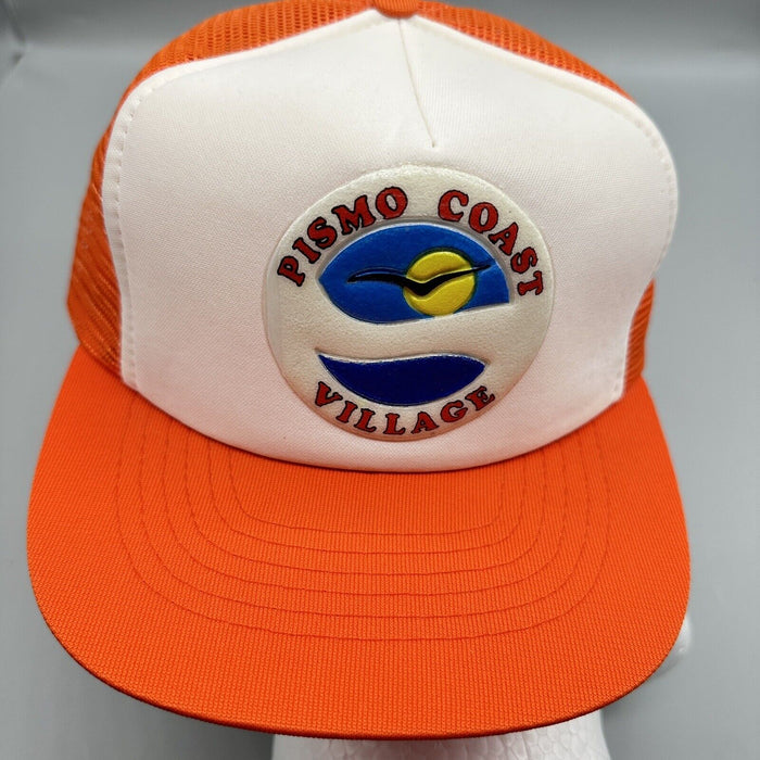 Pre owned Designer Award Cap Men's Snapback One Size Orange & White Vintage Mesh Hats