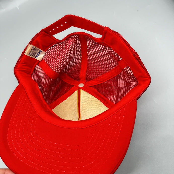 Men's Snapback One Size Red 100% Polyester Vintage Beautiful Mesh Hats