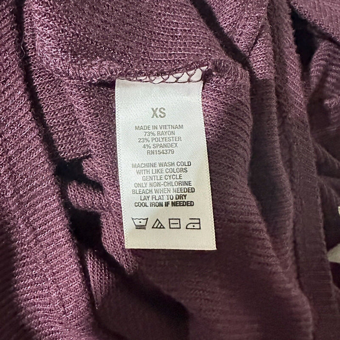Aeropostale Women's Sweater XS  Purple Boat Neck Short Sleeve Comfortable
