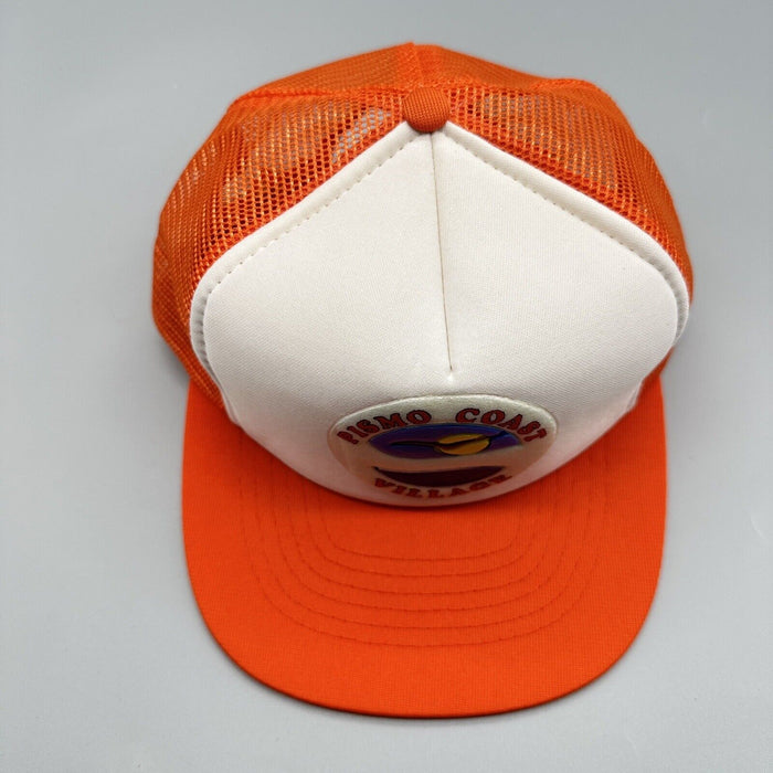Pre owned Designer Award Cap Men's Snapback One Size Orange & White Vintage Mesh Hats