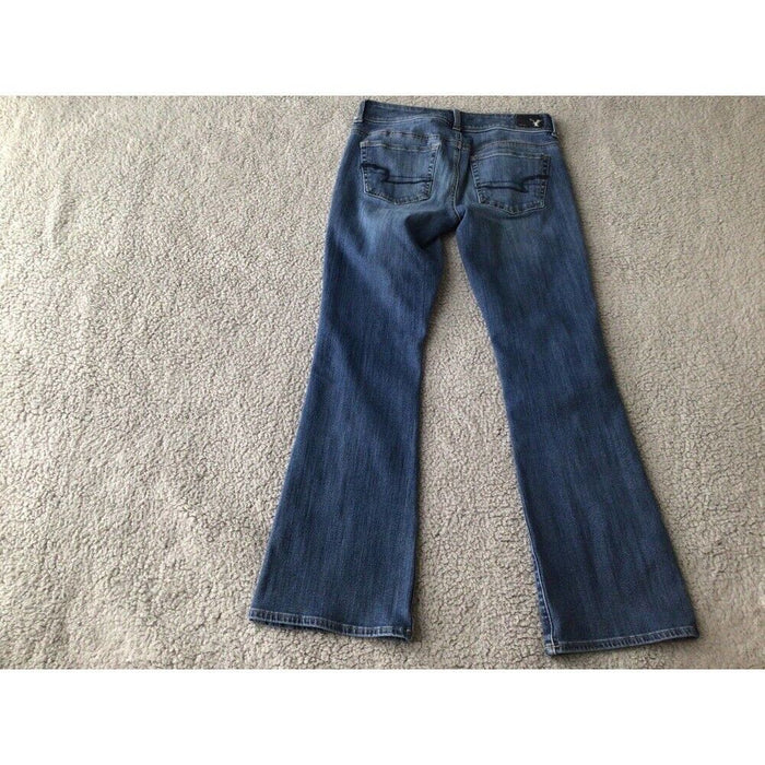 American Eagle Outfitters Jeans Women’s Size 4 Zipper Pockets Flared Leg Pull On