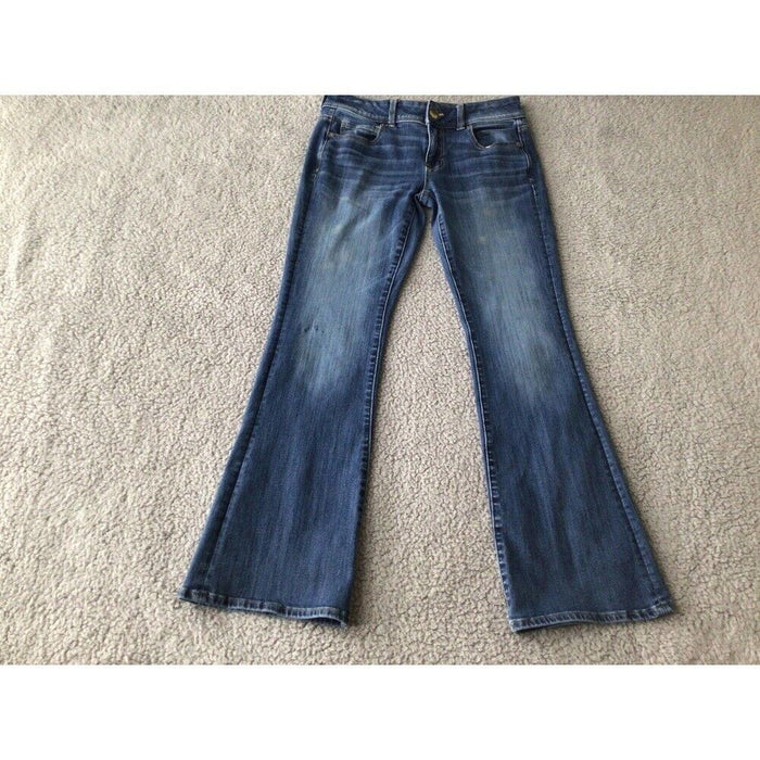 American Eagle Outfitters Jeans Women’s Size 4 Zipper Pockets Flared Leg Pull On